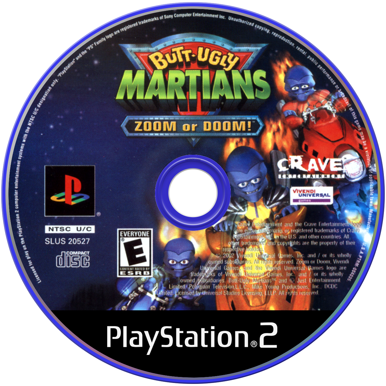 Butt Ugly Martians Zoom or Doom media 6 for Playstation 2